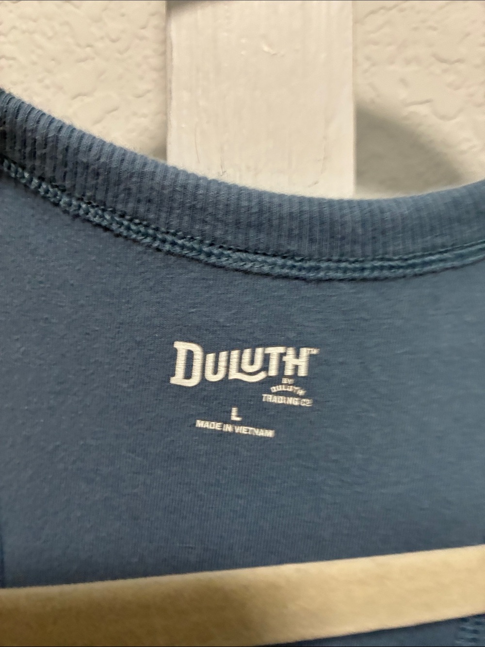 Duluth Blue Ribbed Racerback Tank Top - Picture 2 of 6